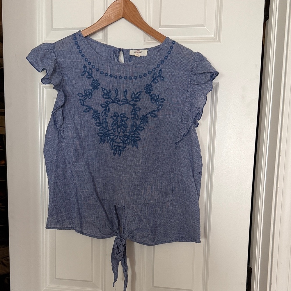 Chocolate Blue Striped Garment
